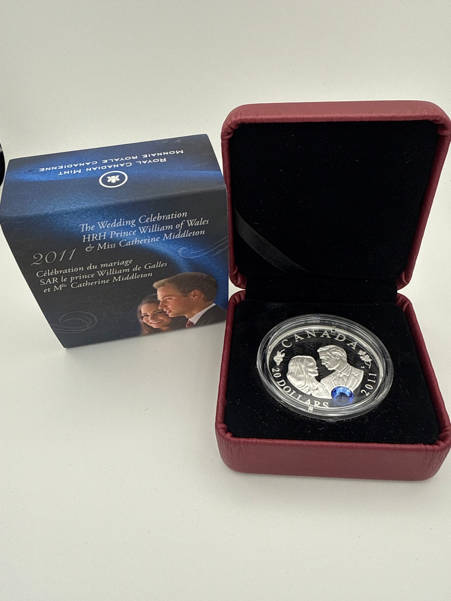 2011 Canada $20 – H.R.H. Prince William of Wales & Miss Catherine Middleton Proof Silver Coin