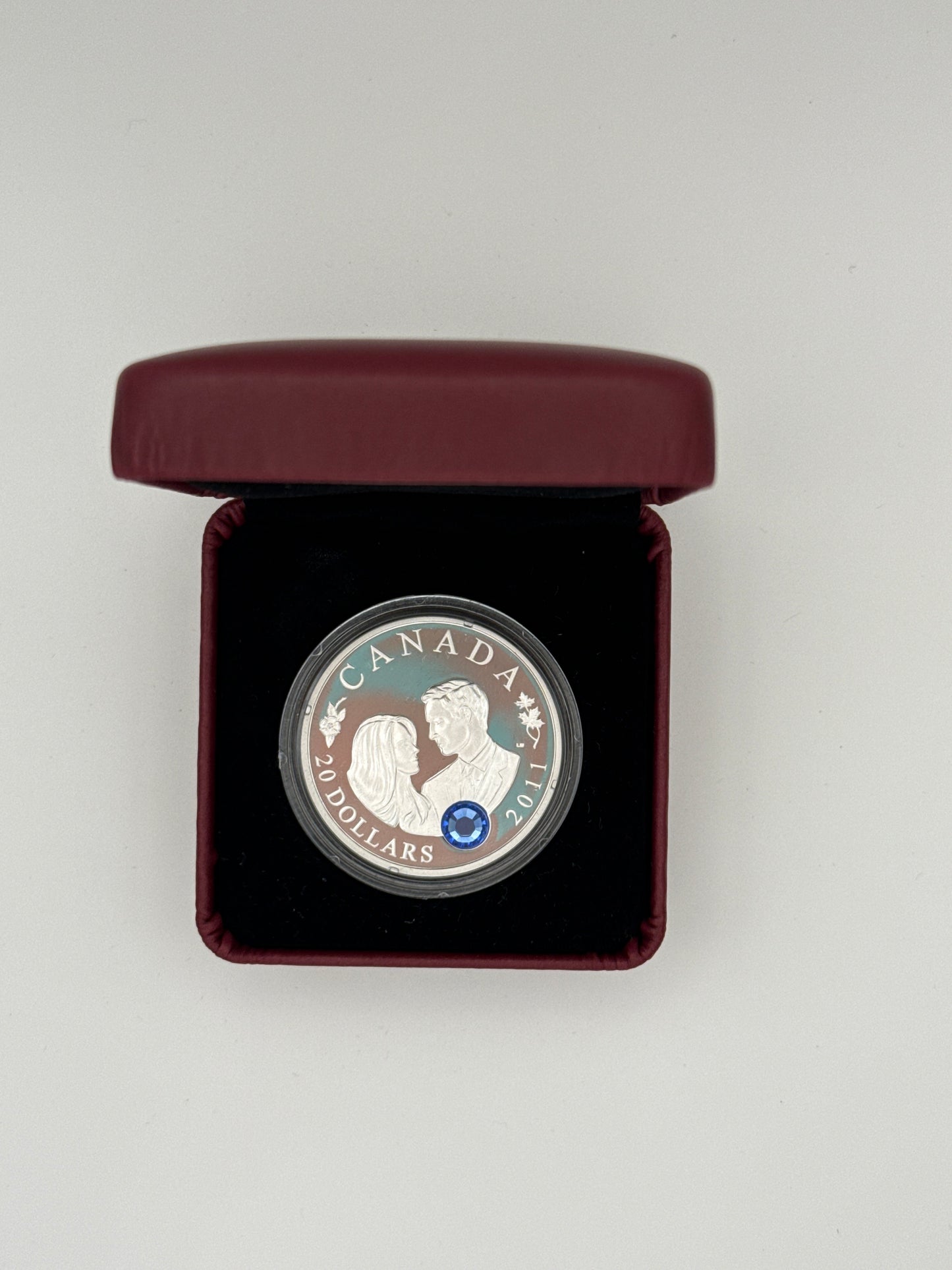 2011 Canada $20 – H.R.H. Prince William of Wales & Miss Catherine Middleton Proof Silver Coin
