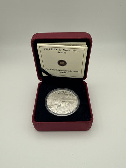 2010 $4 Fine Silver Coin - Great Canadian Locomotives - Selkirk Locomotive