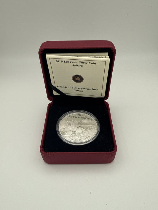 2010 $4 Fine Silver Coin - Great Canadian Locomotives - Selkirk Locomotive