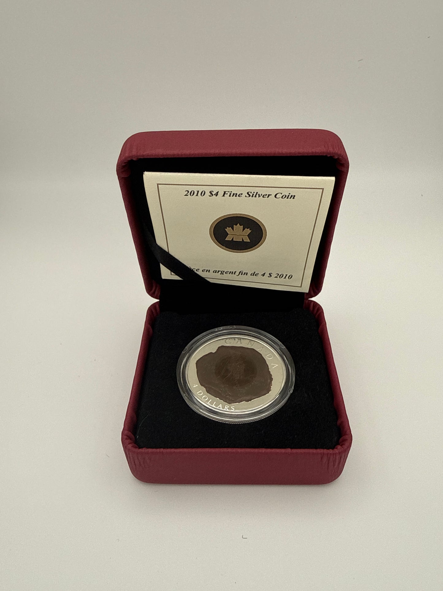 2010 $4 Fine Silver Coin Dinosaur - Dromaeosaurus