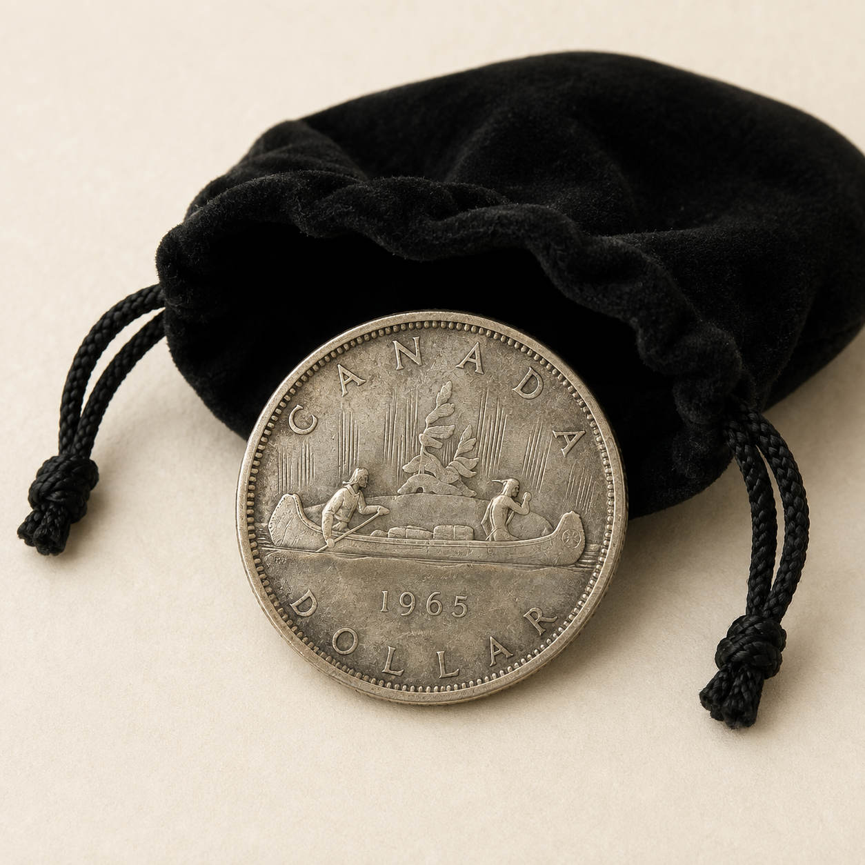Canadian 80% Silver Voyageur Dollar – Common Date (1958–1967)