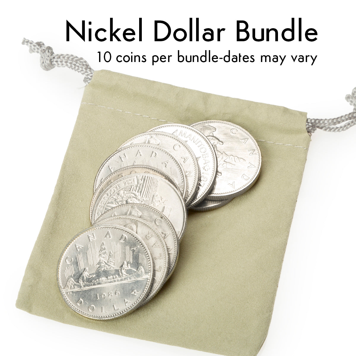 Nickel Dollars - 10 Coin Bundle